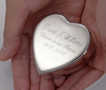 Engraved Cremation Jewelry Storage Box