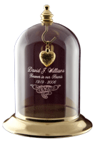 Wholesale Cremation Jewelry Diplay Dome, Engraved
