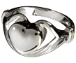 Cremation Jewelry Sterling Silver Heart Ring