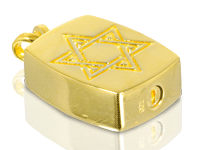 secure threaded enclosure shown of wholesale cremation jewelry star of david pendant