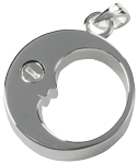 Threaded enclosure of Wholesale Cremation Jewelry Goodnight Moon pendant