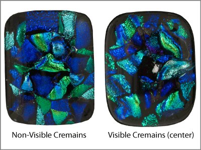 non-visible and visible pattern shown