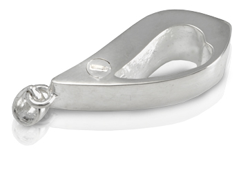 back of everlasting tear of love pendant shown