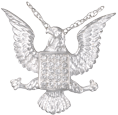 Cremation Jewelry Jeweled Eagle Urn Pendant