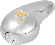 urn opening shown on broken heart teardrop pendant