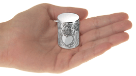 Lotus Flower Urn Keepsake shown in hand