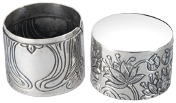 Detail of Lotus Flower keepsake urn shown open