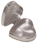 Victorian Angel Heart wholesale cremation jewelry shown open