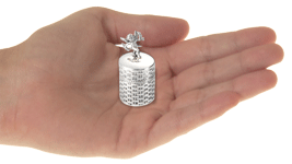 Cupid Urn Keepsake shown in hands