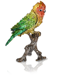 additional view of summer lovebird cremation keepsake