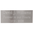 Wholesale Engraved Memorial Plaque- Small Silver Finish