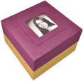 Wholesale Biodegradable Urn: Purple with Photo