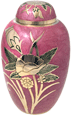 Wholesale Cremation Urns: Pink and Gold Floral
