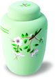 Wholesale Biodegradable Urn: EcoUrn Flora in Green