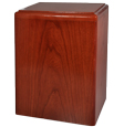Wholesale Pet Cremation Wood Urns: Madison Cherry Wood Urn- Vertical