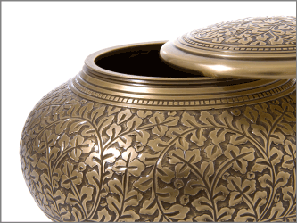 Enchanted Vines Sharing Urn shown open