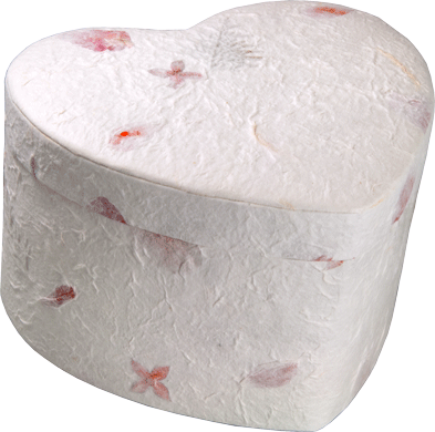 Wholesale Biodegradable Urns: Unity Floral Heart