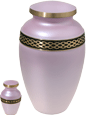 Wholesale Cremation Urns: Pink Celtic Gold Band