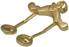 Closure shown of Wholesale Cremation Jewelry Zodiac Libra Pendant 