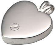Stone Dog Bone Heart Wholesale Cremation Jewelry closure shown