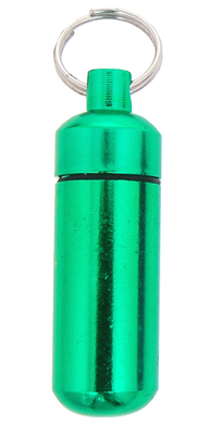 Wholesale Cremation Keychain Aluminum Urn Keepsake Green