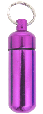 Wholesale Cremation Keychain: Aluminum Urn Keepsake Purple