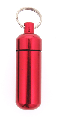 Wholesale Cremation Keychain Aluminum Urn Keepsake Red