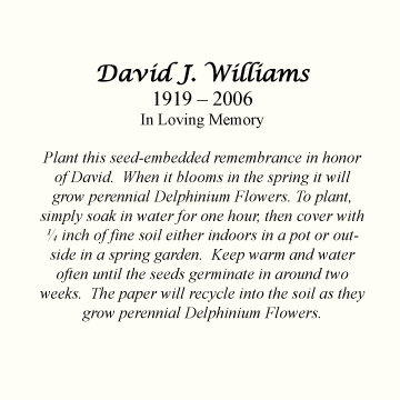 sample of personalized printed instructions