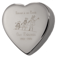 : Wholesale Silver Heart Keepsake Urn- Margarita