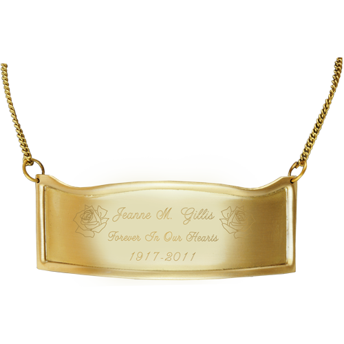 Wholesale Engraved Memorial Plaque Contoured Brass