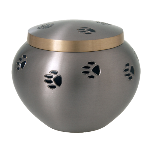 Wholesale Pet Urns Black Pawprints