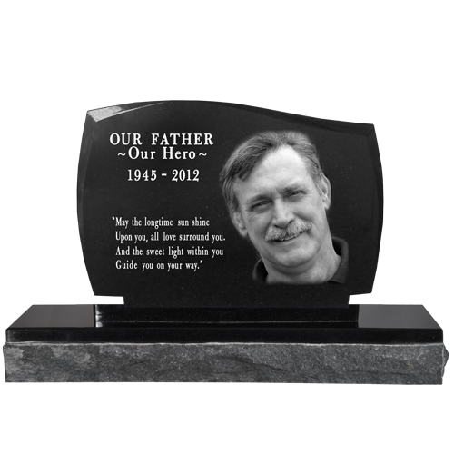 Wholesale Photo Laser Engraved Granite Headstone Legacy