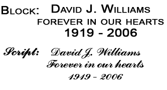 Cremation Jewelry Available Fonts