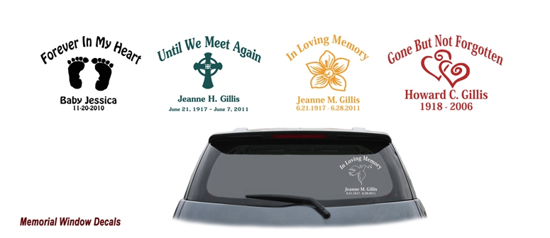 Memorial Window Decals