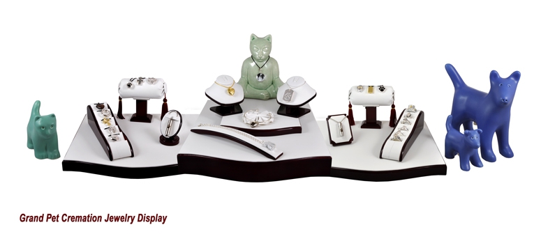 Grand Pet Cremation Jewelry Display